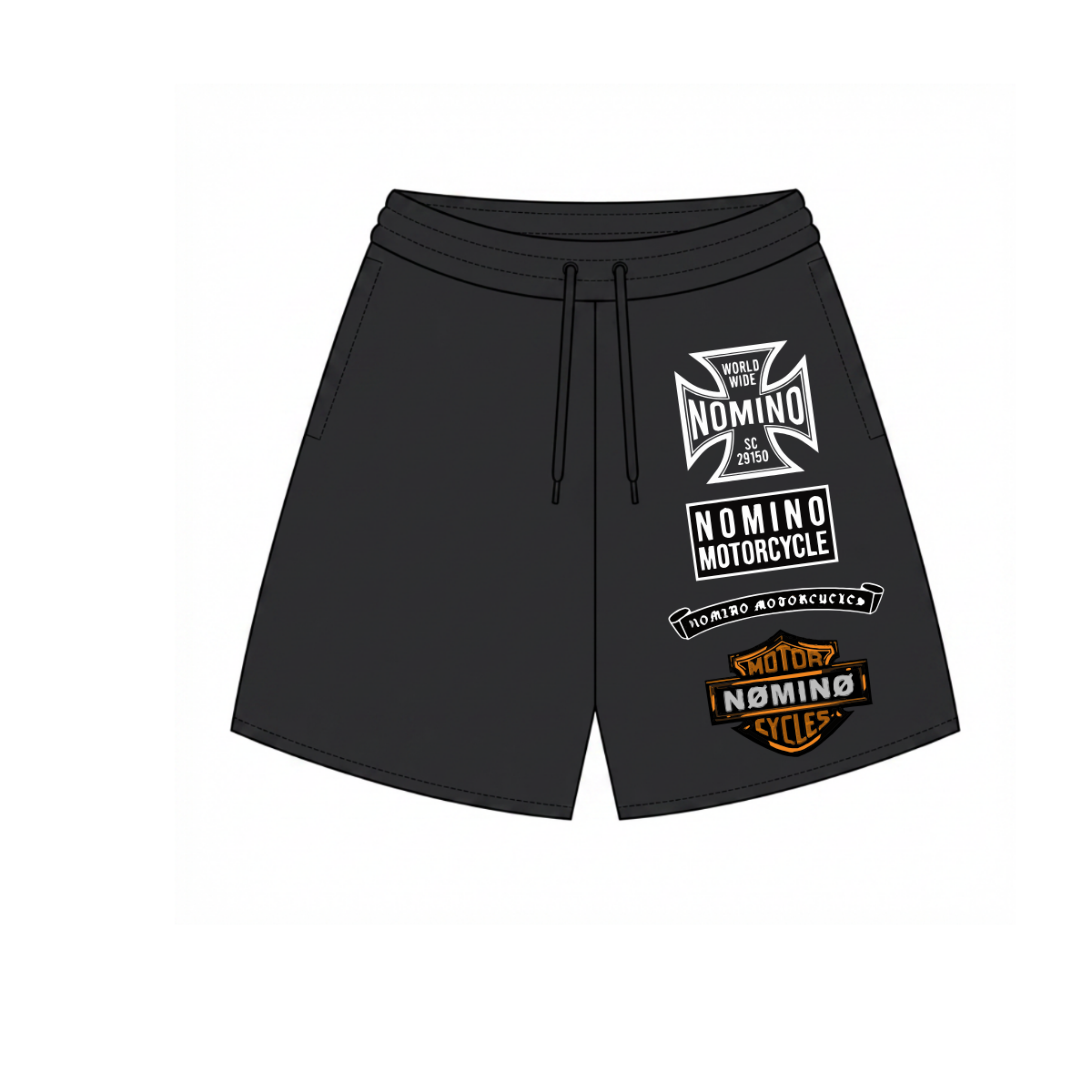 Nomino moto sweatshorts